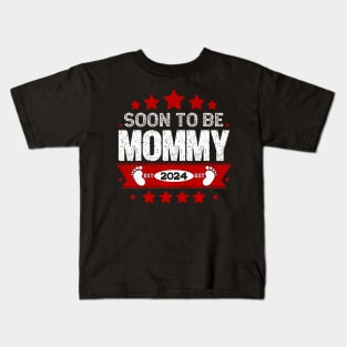 New Mom 2024 First Time Mom Soon To Be Mommy 2024 Kids T-Shirt